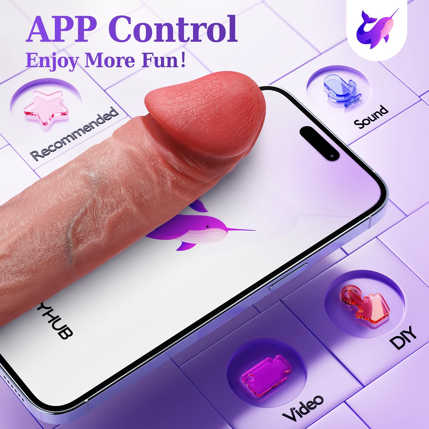 Penis Sleeve Cock Sleeve Vibrator - FYSHAVO 4IN1 Realistic Adult Male Sex Toys for Men Penis Extender Vibrating Cock Ring 9 Modes, App Remote Control, Elastic Penis Ring to Enlarge for Men Couples