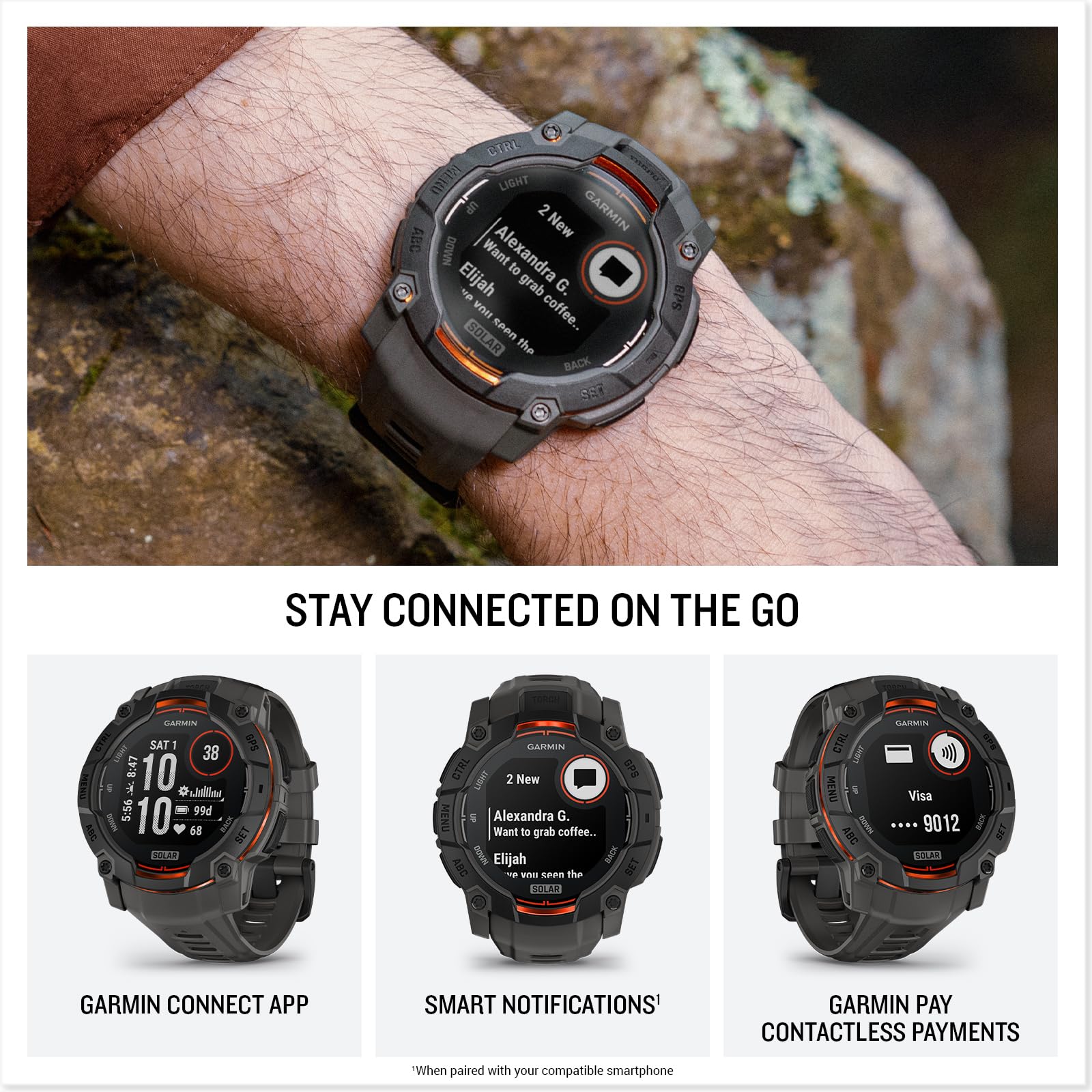 Instinct 3 Solar Smartwatch